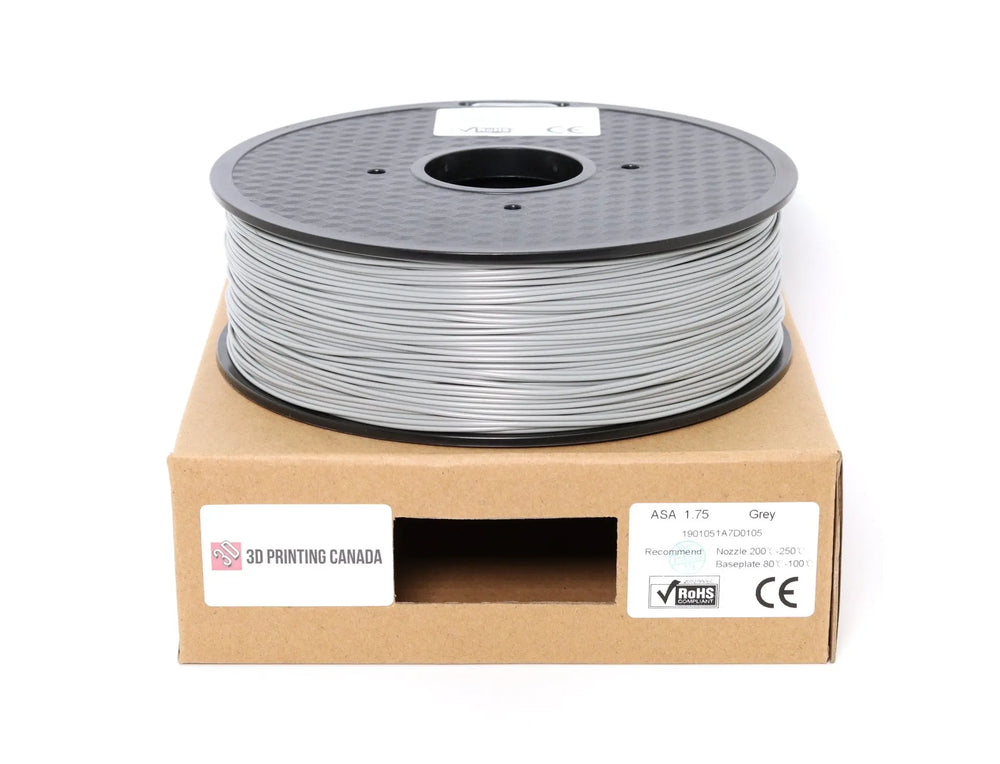 Grey - Standard ASA Filament - 1.75mm, 1kg