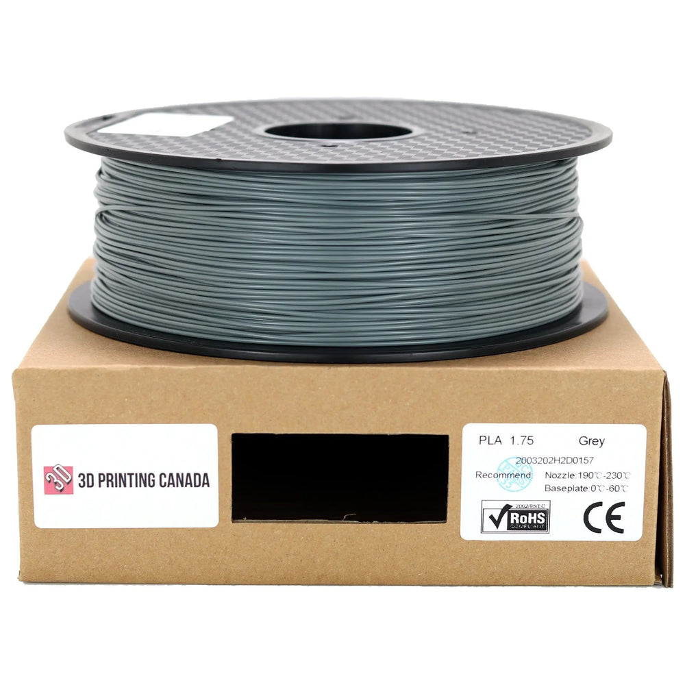 Grey - Standard PLA Filament - 1.75mm, 1kg