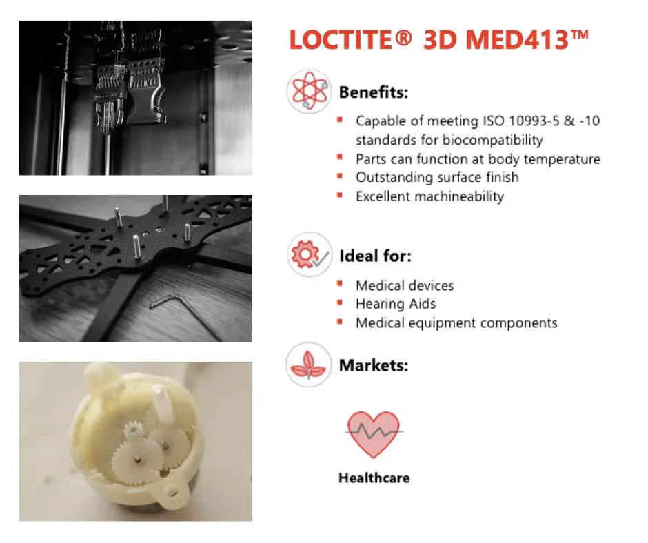 Henkel LOCTITE 3D MED413 Tough - 1 kg