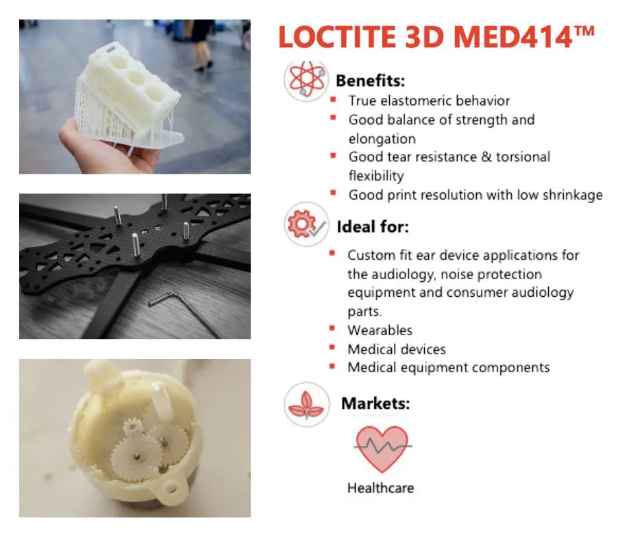 Henkel LOCTITE 3D MED414 - Azul - 1 kg