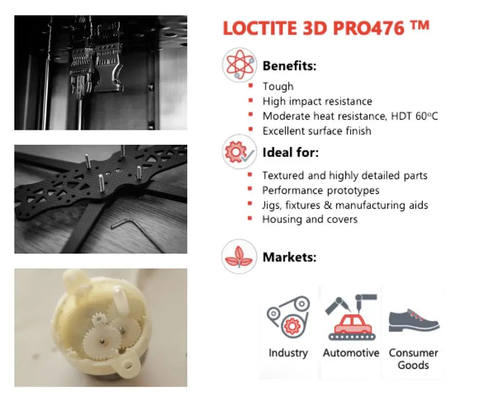 Henkel LOCTITE 3D Pro476 Tough LCD Black - 1kg