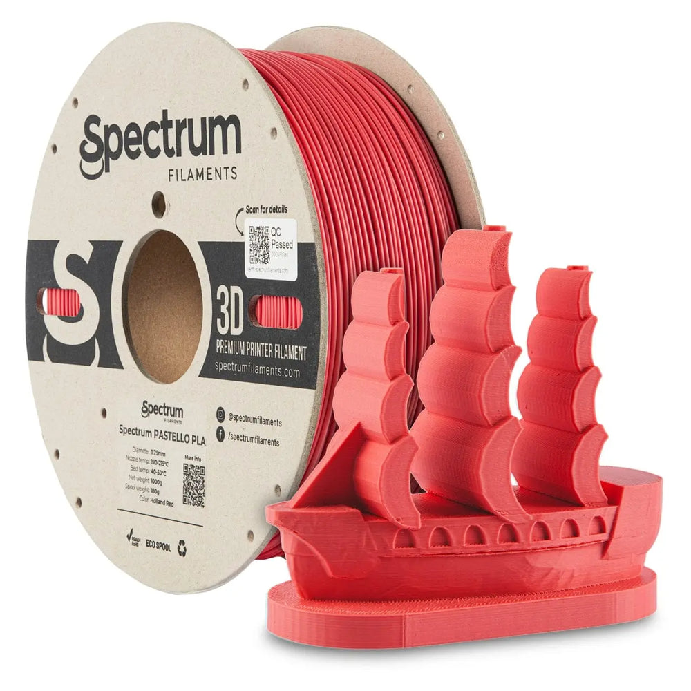 Holland Red - Filamento PLA Spectrum Pastello - 1.75mm, 1kg