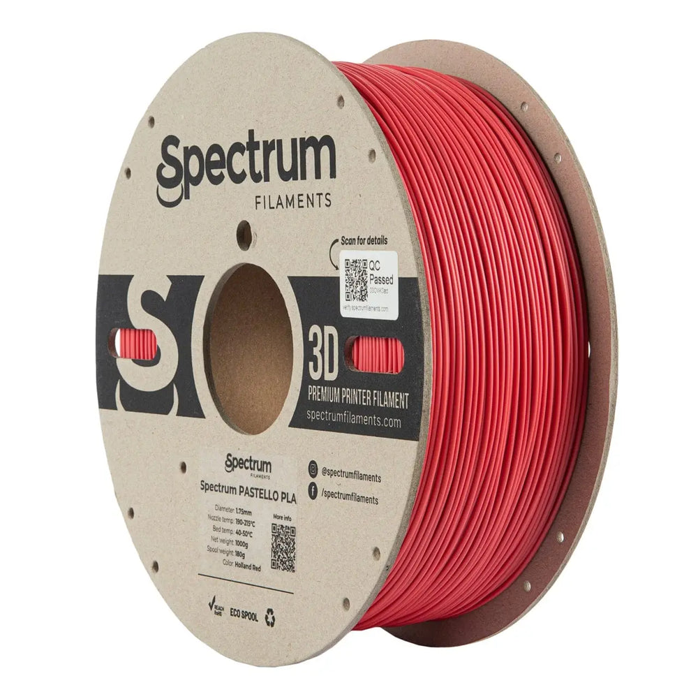 Holland Red - Filamento PLA Spectrum Pastello - 1.75mm, 1kg