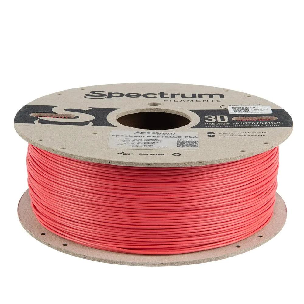 Holland Red - Filamento PLA Spectrum Pastello - 1.75mm, 1kg