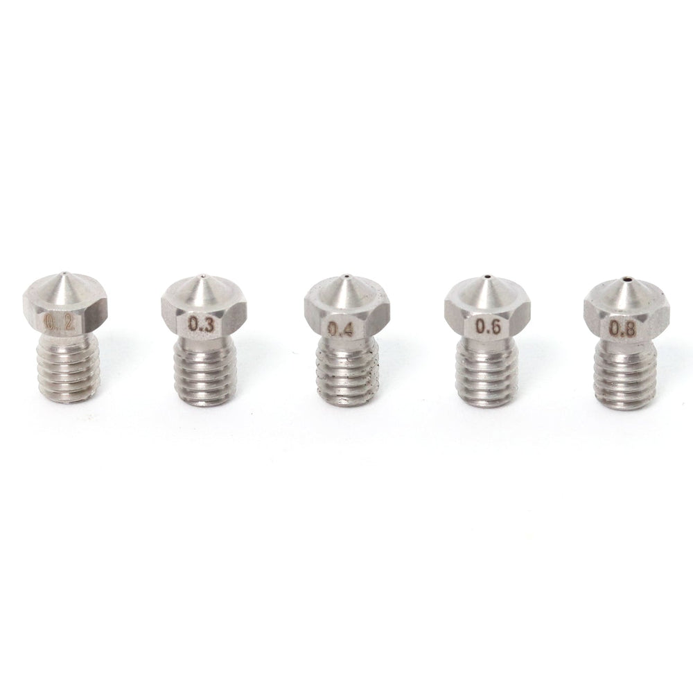 V6 E3D Clone Stainless Steel Nozzle Variety  0.2,0.3,0.4,0.6,0.8mm