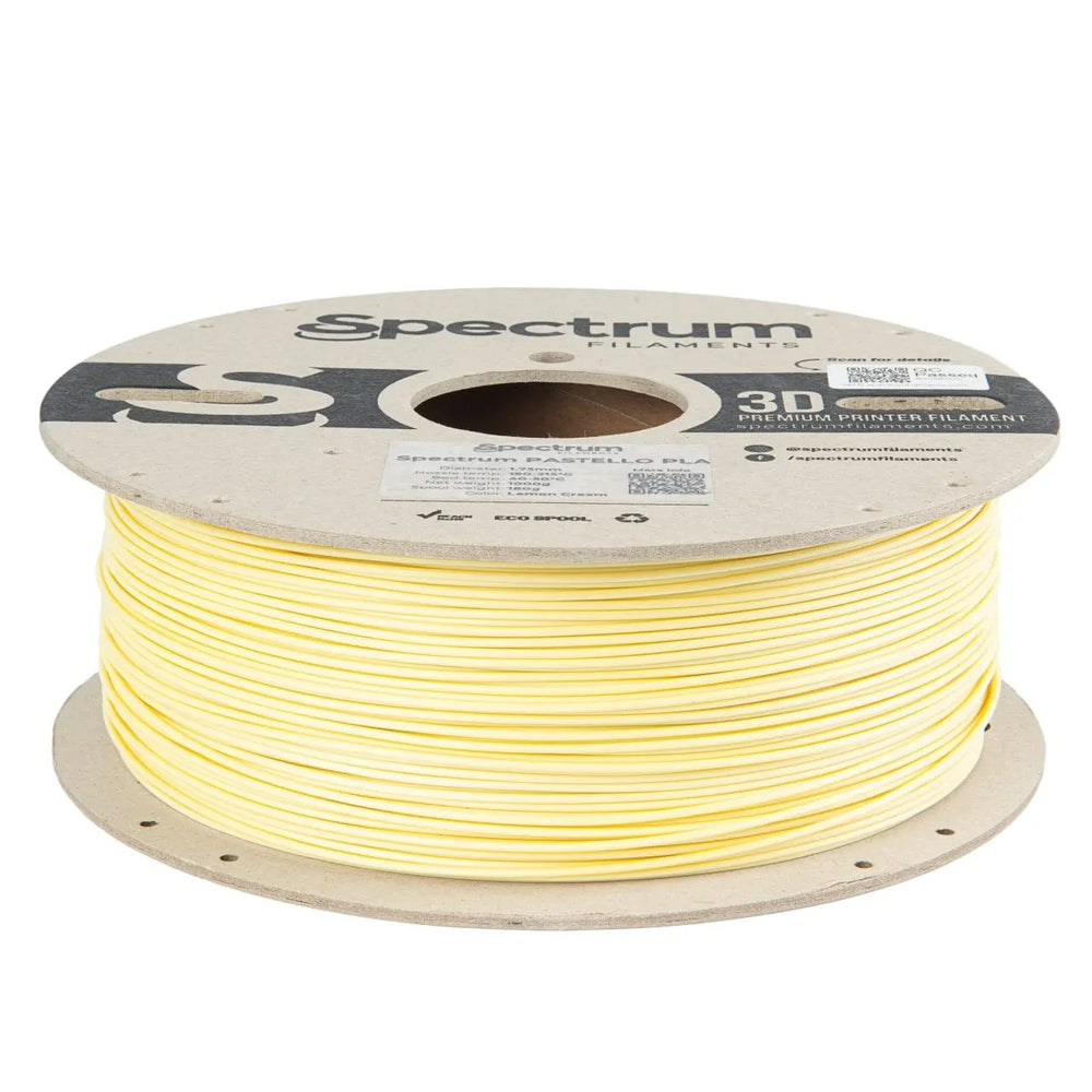 Lemon Cream - Filamento PLA Spectrum Pastello - 1,75 mm, 1 kg