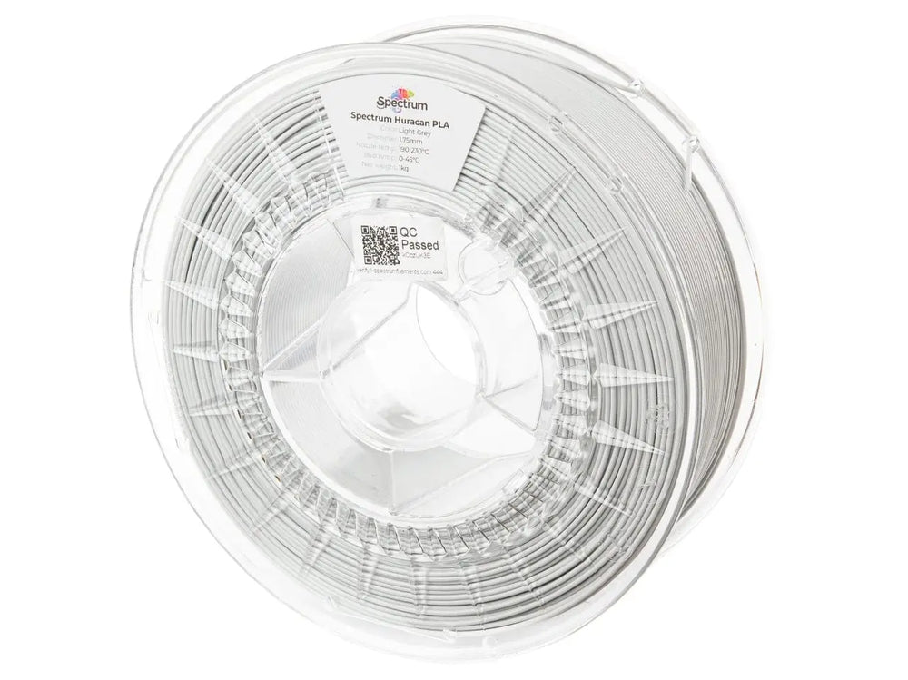Gris claro - Filamento Spectrum Huracan PLA - 1,75 mm, 1 kg