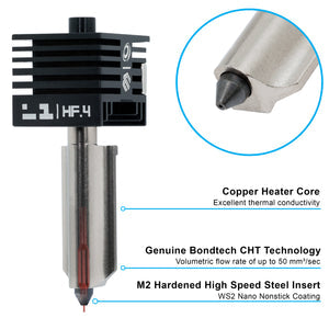 Micro Swiss CHT High Flow Hotend for Bambu Lab A1, A1 Mini, H2D, H2S Micro Swiss