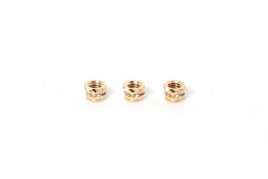 M3X3 OD 4,5 mm Inserto de ajuste de calor roscado (CANTIDAD 3)