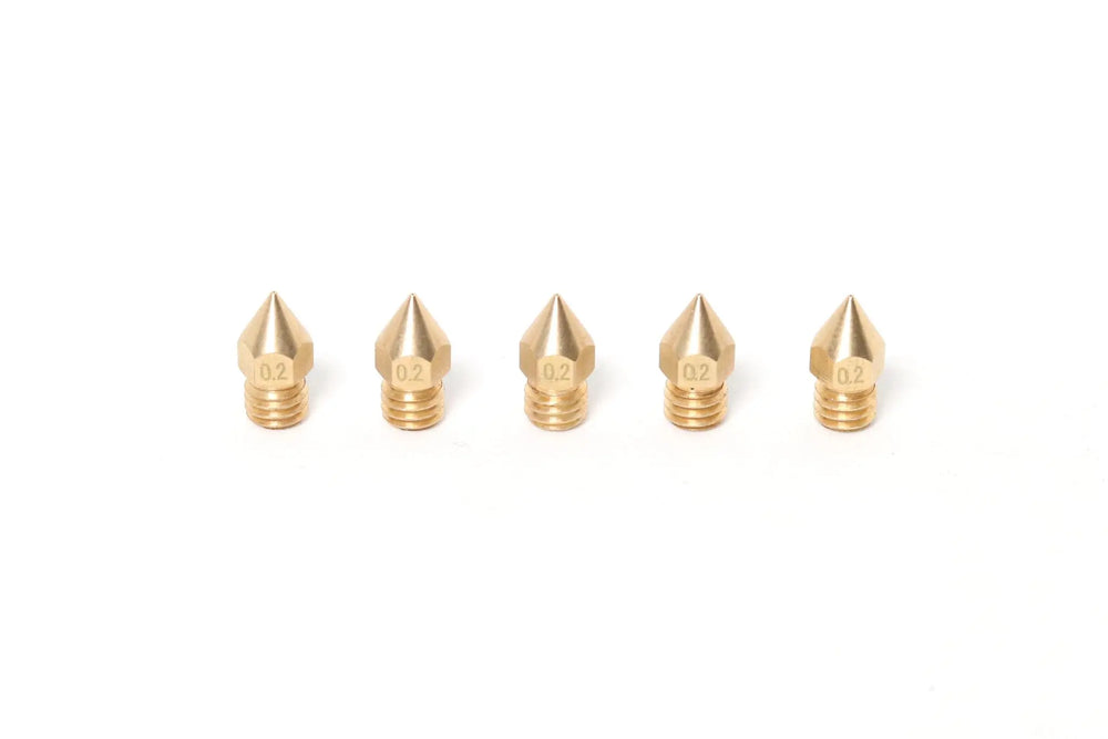 Boquilla de latón MK8 1,75 mm-0,2 mm (pack de 5)