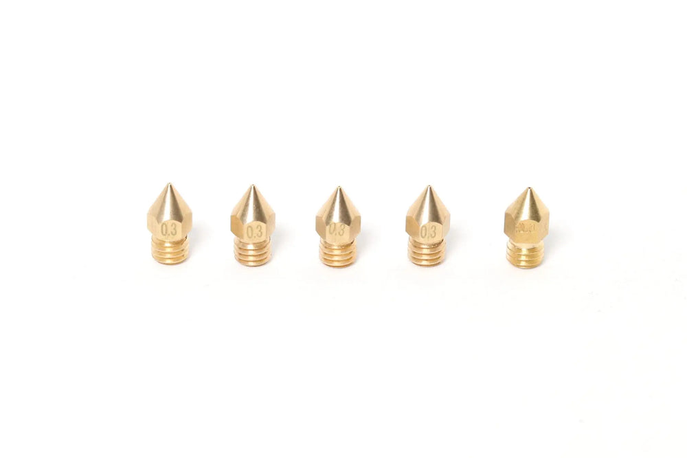 Boquilla de latón MK8 1.75mm-0.3mm (pack de 5)