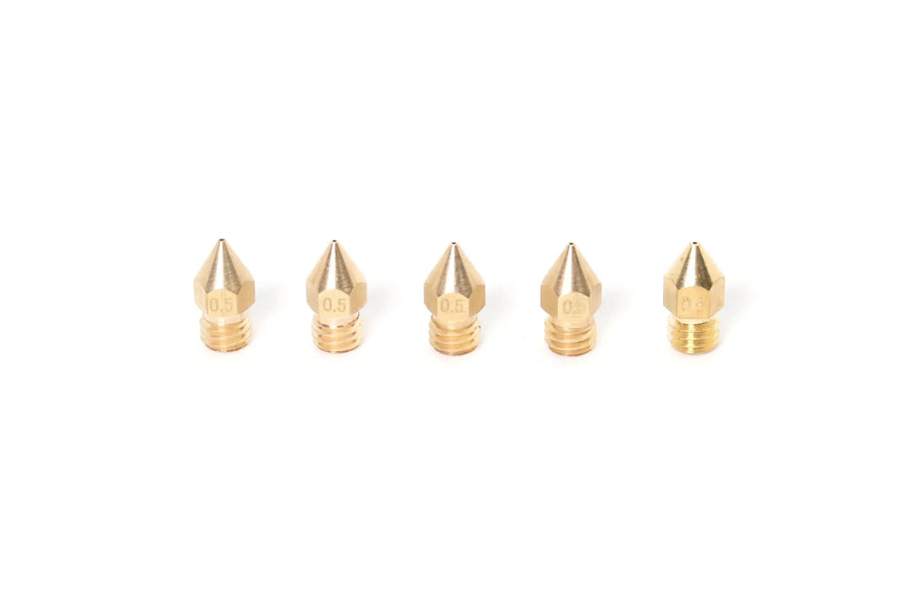 Boquilla de latón MK8 1.75 mm-0.5 mm (pack de 5)