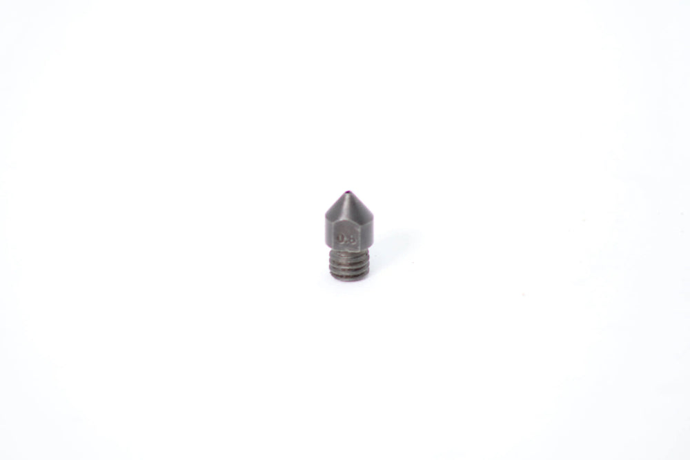 Boquilla de acero endurecido MK8 1.75mm-0.6mm (longitud de rosca de 5mm) paquete de 2
