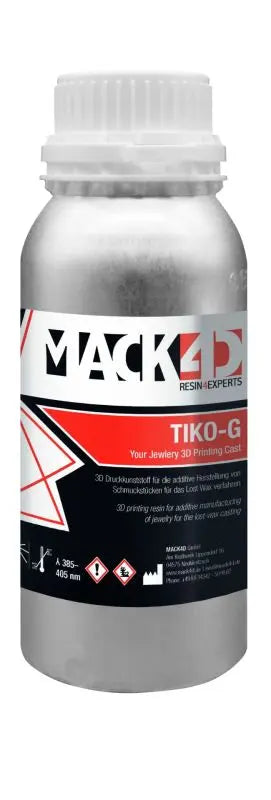 Mack4D Tiko G Castable Resin for Jewelry Making Mack4D
