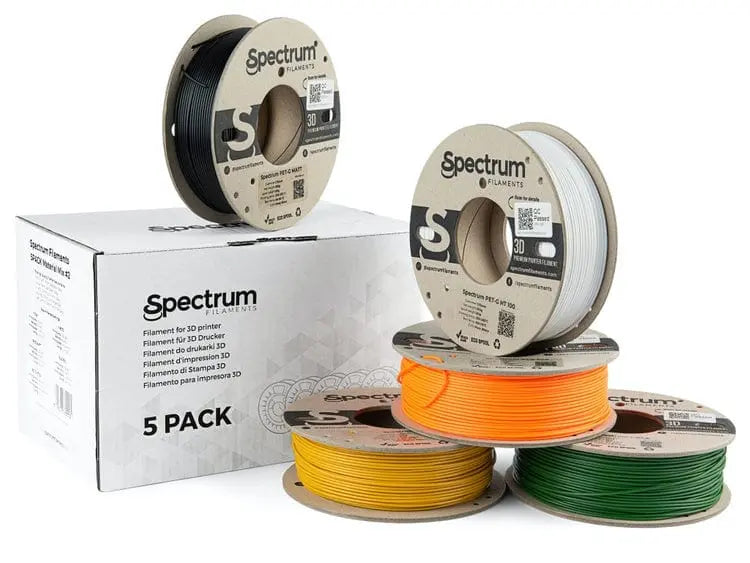 Material Mix #2 Multi Pack - Spectrum Material Mix Filament - 1.75mm, 5x 0.25kg