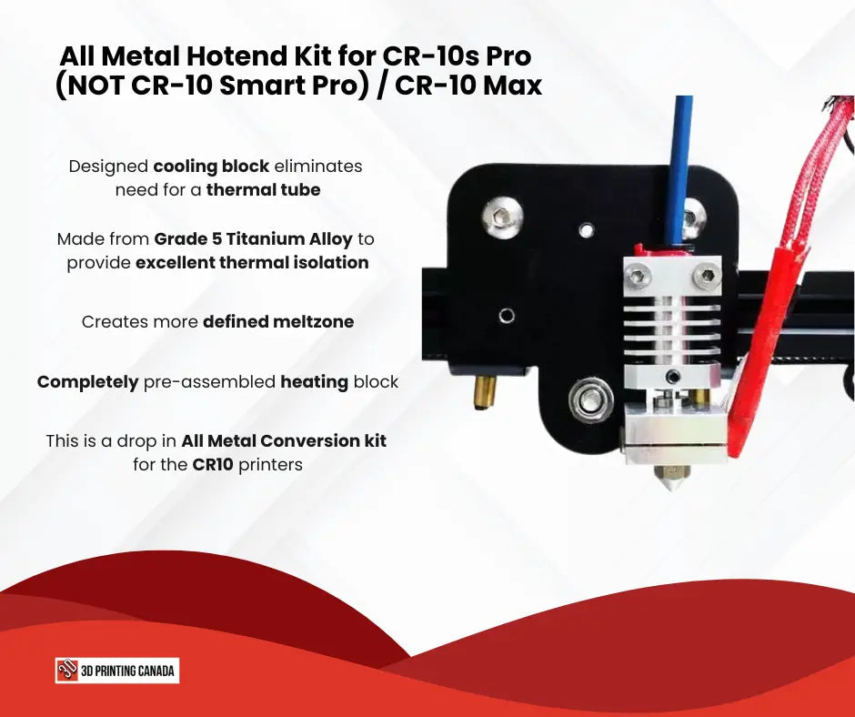Micro Swiss CR-10s Pro / CR-10 Max All Metal Hotend Kit Micro Swiss