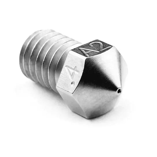 Boquilla RepRap Micro Swiss con recubrimiento A2 de acero para herramientas endurecido: rosca M6, filamento de 1,75 mm, 0,4 mm