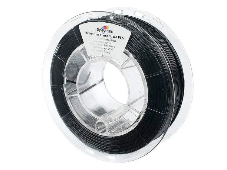 Midnight Black - Spectrum FlameGuard PLA Filament - 1.75mm, 1kg Spectrum Filaments