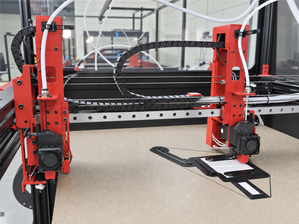 Modix BIG-60 printing with dual independent extruders (IDEX)