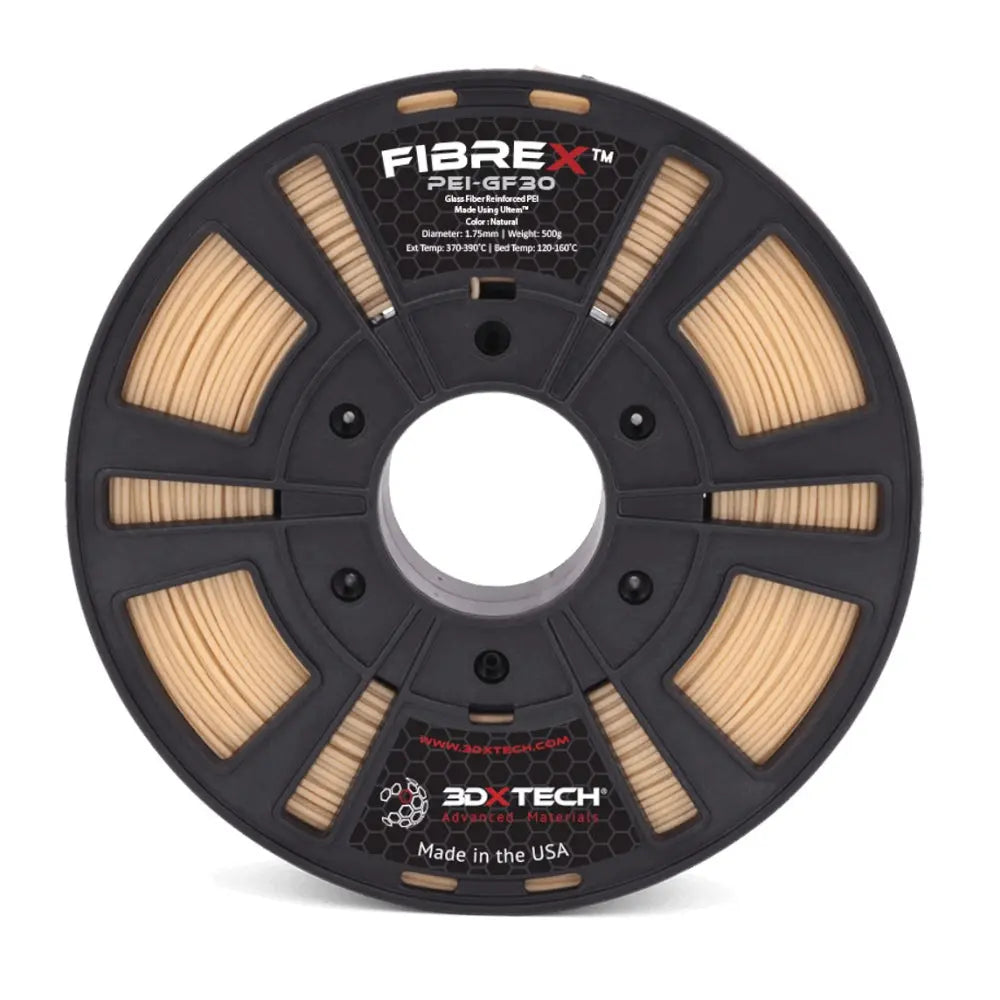Natural - Filamento Natural 3DXTech FibreX™ PEI+GF30 con fibra de vidrio ULTEM™ de 1,75 mm - 0,25 kg