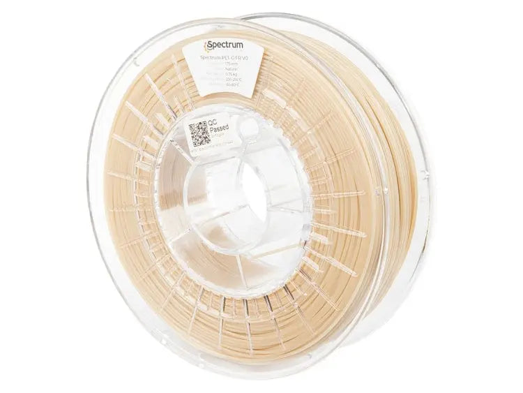 Filamento PET-G FR natural de Spectrum - 1,75 mm, 0,75 kg