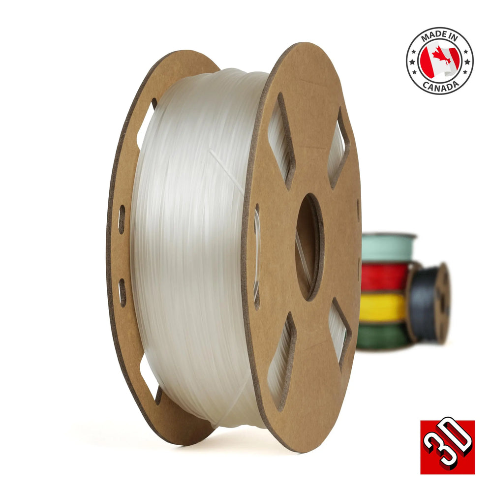 Natural - Filamento PLA+ fabricado en Canadá - 1.75mm, 1kg
