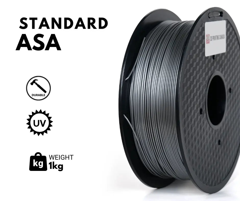 Natural - Standard ASA Filament - 1.75mm, 1kg 3D Printing Canada