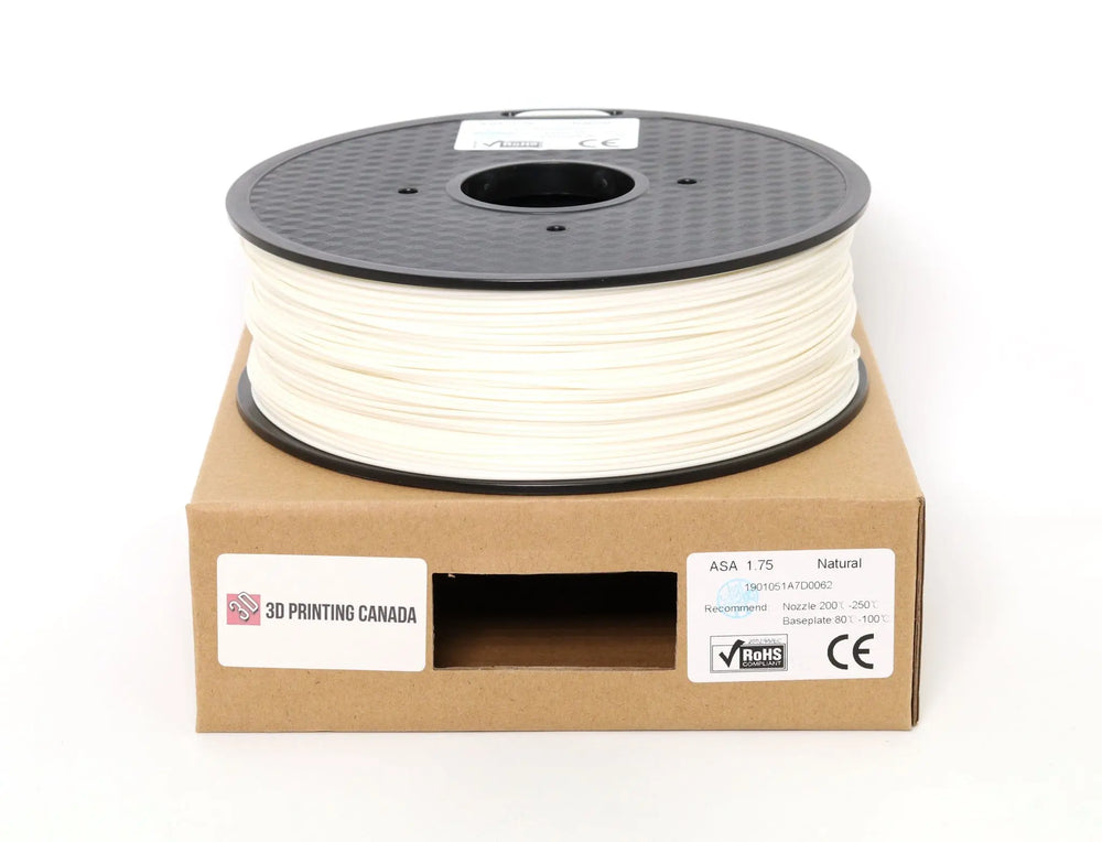 Natural - Standard ASA Filament - 1.75mm, 1kg