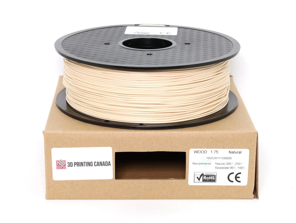 Natural Wood - 1.75mm PLA Filament - 1kg