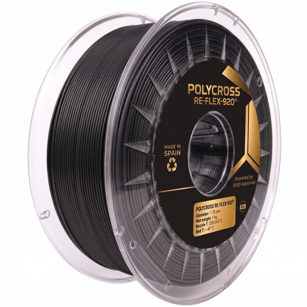 Black - Sakata Re-Flex-920 Filament - 1.75mm, 1kg Sakata