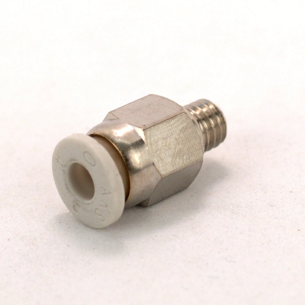 Accesorio neumático de inserción a presión de acero inoxidable Capricorn oficial PC4-M6 (diámetro interior 2.7 mm)