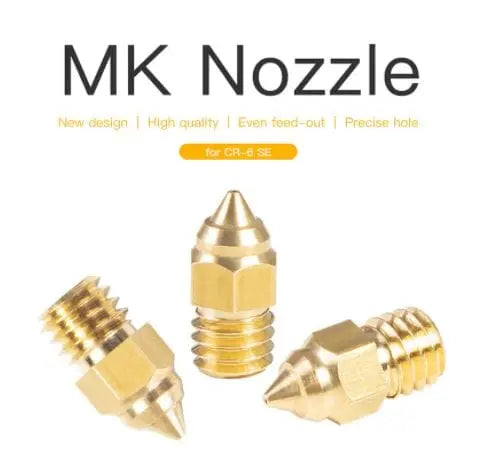 Official Creality Brass CR-6 SE MK8 Nozzle 1.75mm-0.4mm