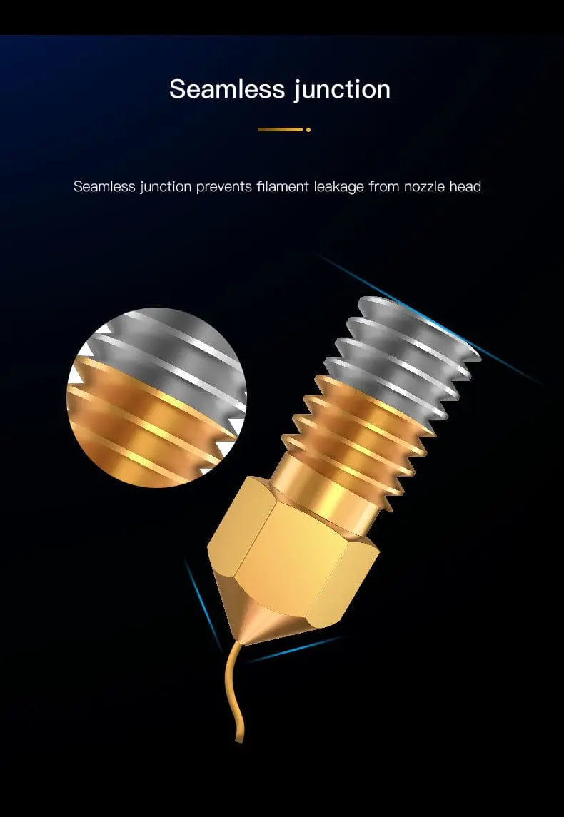 Official Creality Brass CR-6 SE MK8 Nozzle 1.75mm-0.4mm