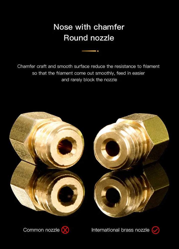 Official Creality Brass MK8 Nozzle 1.75mm-0.6mm