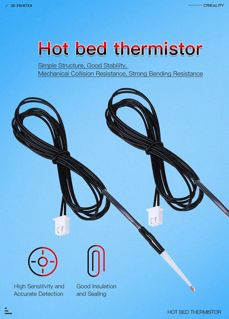 Termistor de cama Official Creality NTC 3950