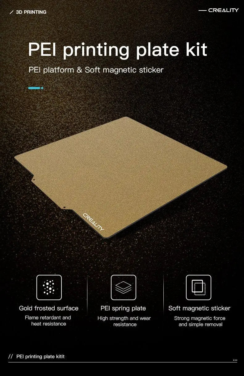 Official Creality Textured PEI Spring Steel Sheet for 235x235mm