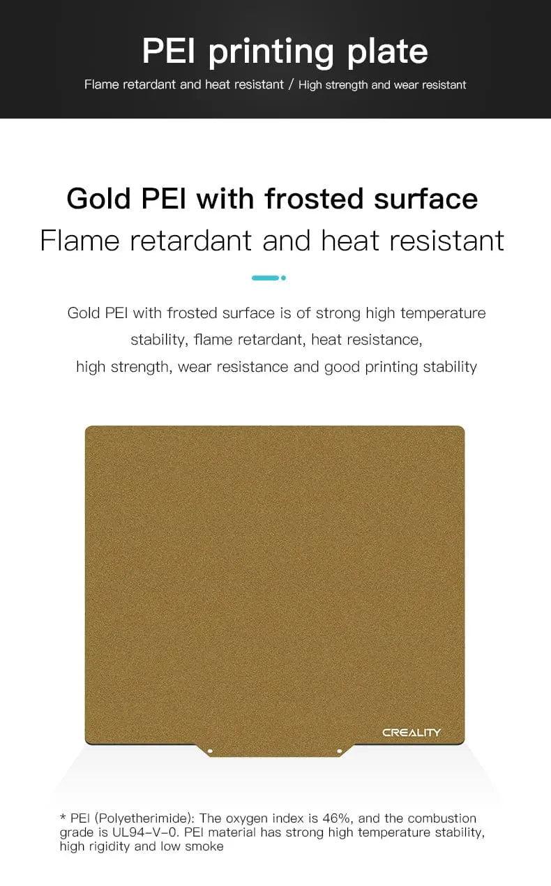 Official Creality Textured PEI Spring Steel Sheet for 255x245mm For CR-6 SE