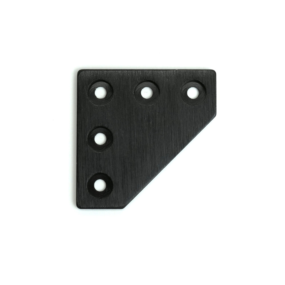 Placa de unión L de 90 grados OpenBuilds (5 orificios) (negra)
