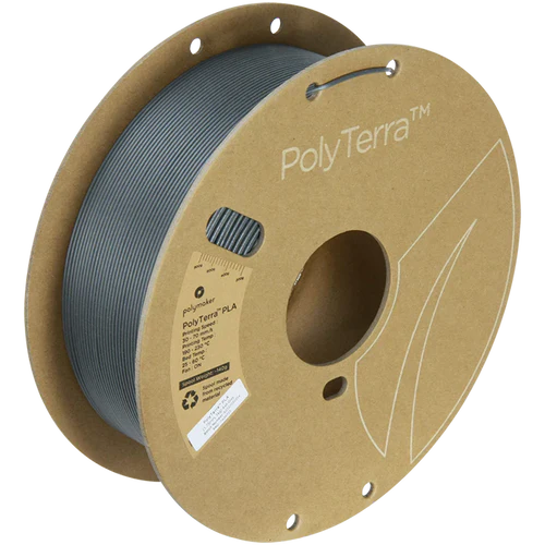 Ash Grey - Polymaker PolyTerra PLA - 1.75mm, 1kg