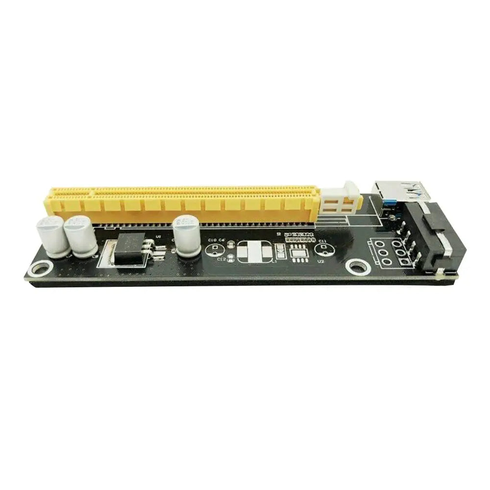 PCI-E 1x to 16x Riser Card - 4 Pin Molex Power - VER006