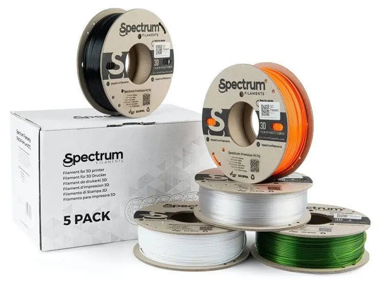 PCTG Premium Multi Pack - Filamento Spectrum PCTG Premium - 1,75 mm, 5x 0,25 kg