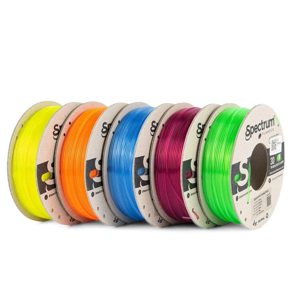 PLA Crystal Multi Pack - Spectrum PLA Crystal Filament - 1.75mm, 5x 0.25kg