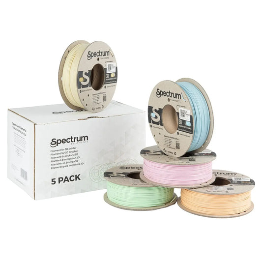 PLA Pastello Multi Pack - 1.75mm Spectrum PLA Pastello Filament - 5x 0.25 kg