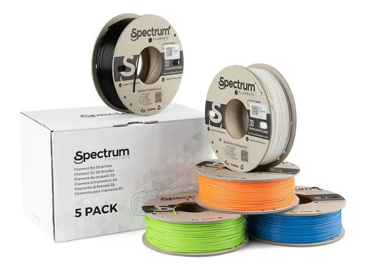 PLA Premium Multi Pack - Spectrum PLA Premium Filament - 1.75mm, 5x 0.25kg