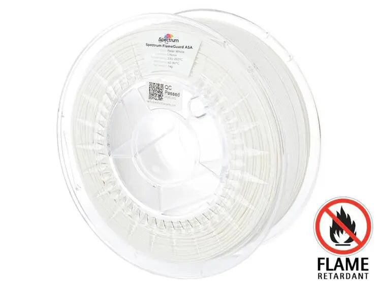 Polar White - Spectrum FlameGuard ASA 275 Filament - 1.75mm, 1kg Spectrum Filaments