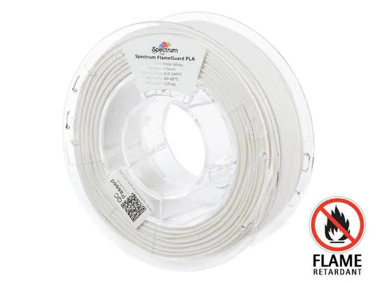 Polar White - Spectrum FlameGuard PLA Filament - 1.75mm, 1kg