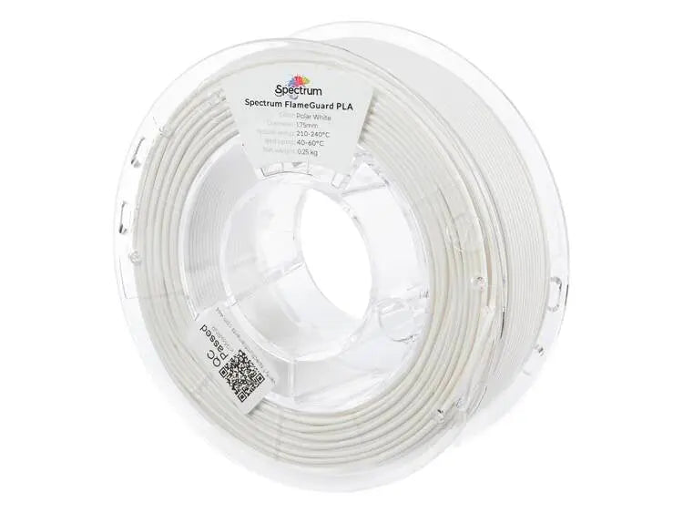 Polar White - Spectrum FlameGuard PLA Filament - 1.75mm, 1kg Spectrum Filaments