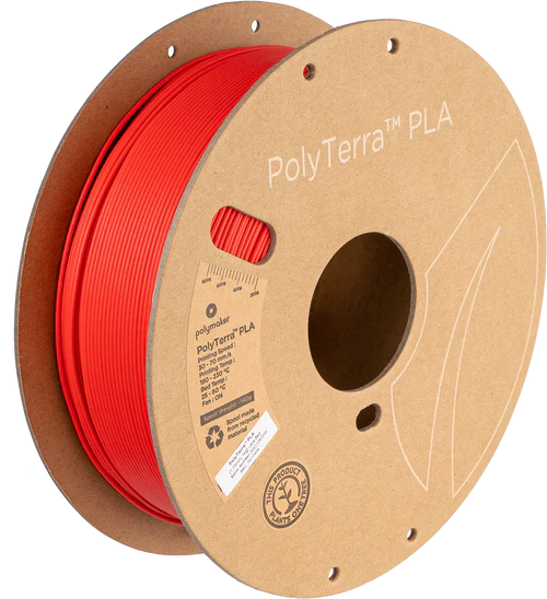 Lava Red - Polymaker PolyTerra PLA - 1.75mm, 1kg