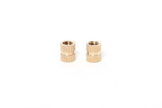 Press-in M6x10 OD8 Brass Knurled Insert Nut (Qty 2)