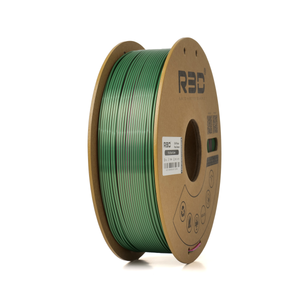 Rose-Red/Green - R3D Dual Colour Magic Silk PLA Filament - 1.75mm, 1kg